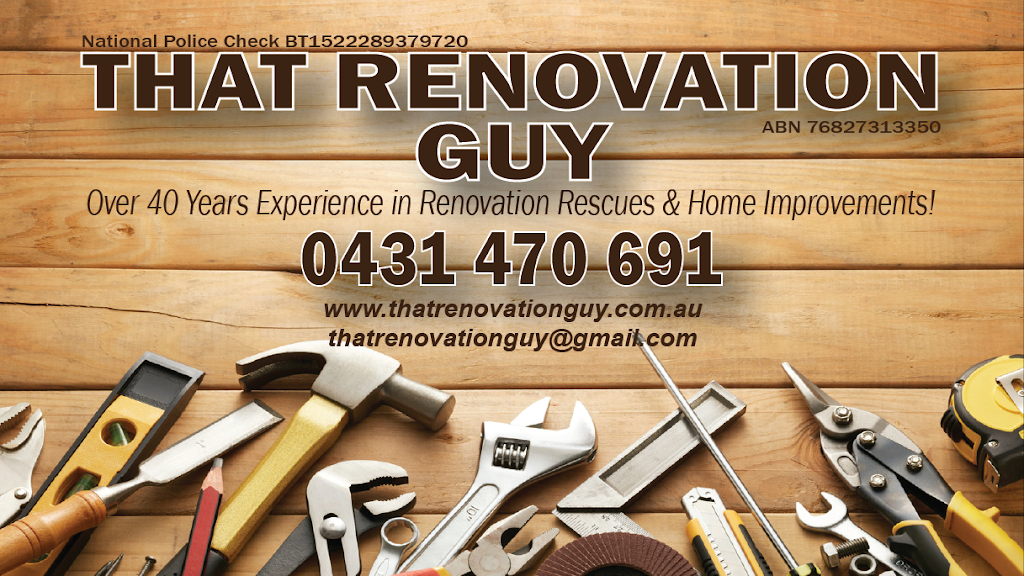 That Renovation Guy | 9 Bower Ct, Langwarrin VIC 3910, Australia | Phone: 0431 470 691