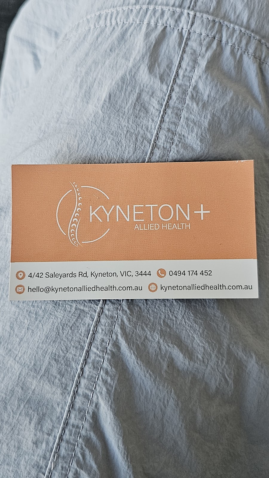 Kyneton Allied Health | 42 Saleyards Rd, Kyneton VIC 3444, Australia | Phone: 0494 174 452