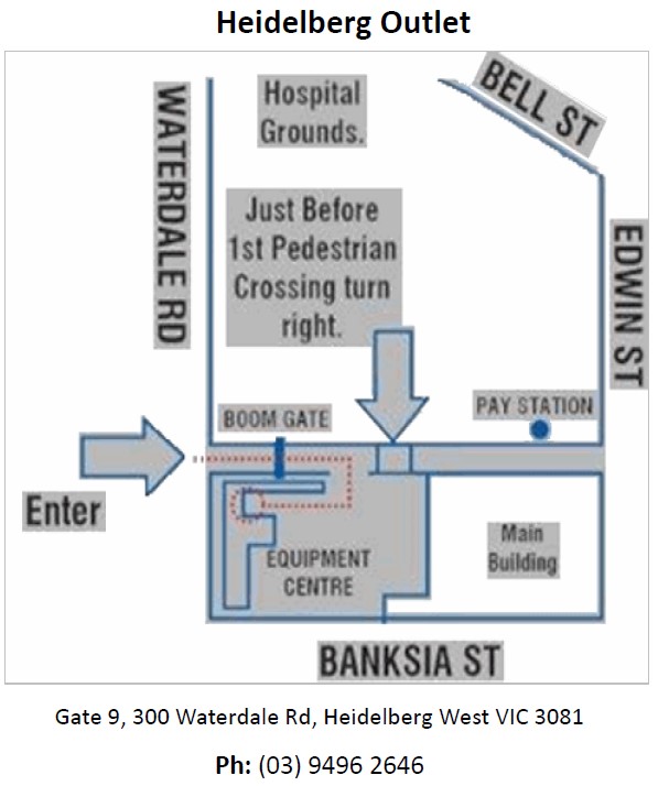 VHHE Equipment Centre | Gate 9/300 Waterdale Rd, Heidelberg VIC 3084, Australia | Phone: (03) 9496 2646