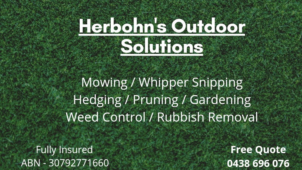 Herbohns Outdoor Solutions | general contractor | 19 Kingaroy Cooyar Rd, Kingaroy QLD 4610, Australia | 0438696076 OR +61 438 696 076