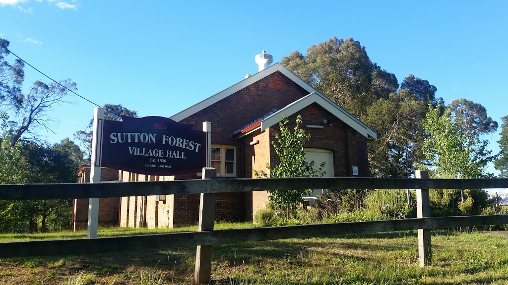 Sutton Forest Hall |  | 7414 Illawarra Hwy, Sutton Forest NSW 2577, Australia | 0248680888 OR +61 2 4868 0888