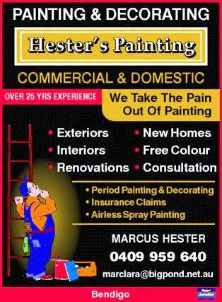 Hesters Painting | Edwards Rd, Maiden Gully VIC 3551, Australia | Phone: 0409 959 640