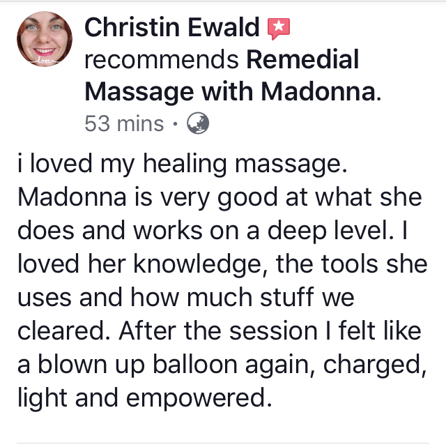 Remedial Massage with Madonna | health | 6-8 Wales Ct, Mount Coolum QLD 4573, Australia | 0448961467 OR +61 448 961 467