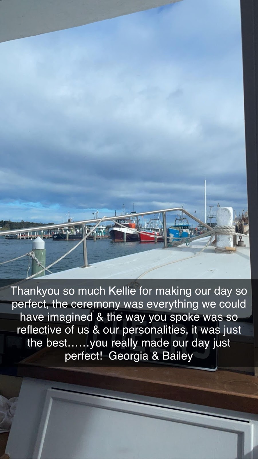 Kellie Cheers Civil Celebrant | jetty, Esplanade, Lakes Entrance VIC 3909, Australia | Phone: 0401 692 973