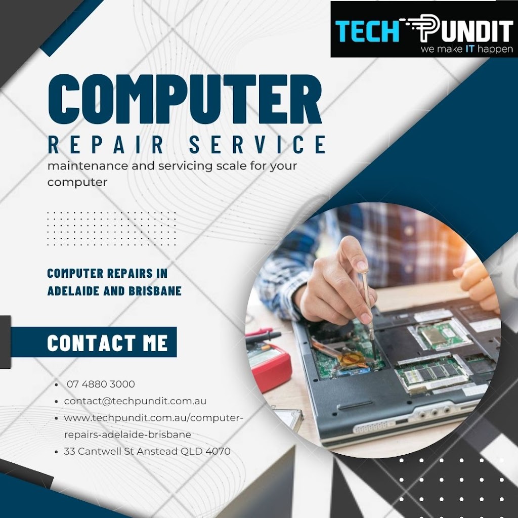 Tech Pundit (Computer Repair & IT Support Services) | 33 Cantwell St, Anstead QLD 4070, Australia | Phone: (07) 4880 3000