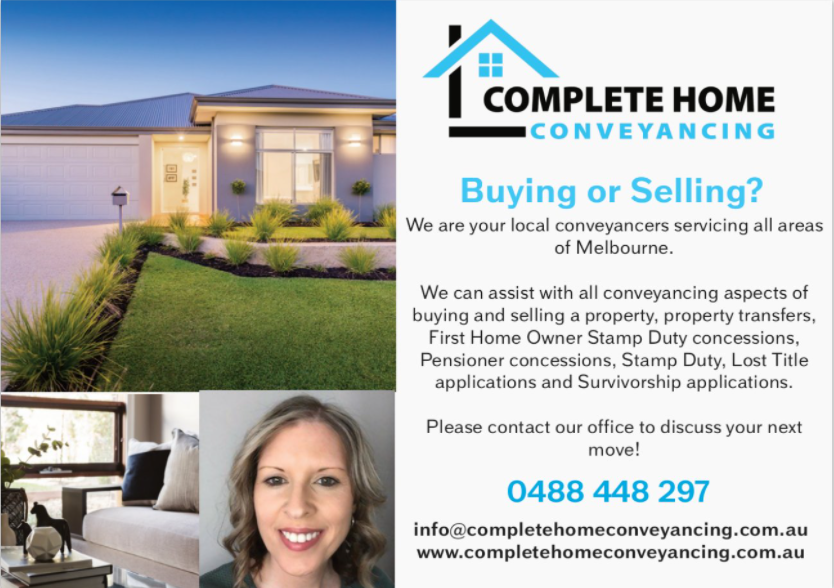 Complete Home Conveyancing |  | 43 Baggygreen St, Sunbury VIC 3429, Australia | 0488448297 OR +61 488 448 297