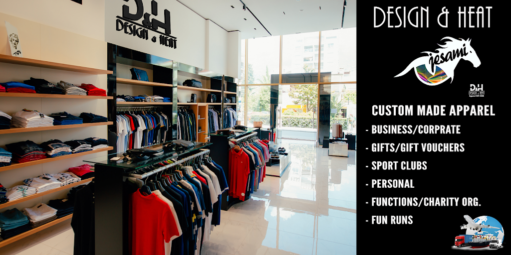 Design & Heat Apparel | 118-120 Albert St, Brunswick VIC 3056, Australia | Phone: (03) 9324 0982