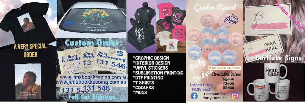 Rock Designs and Printing | 2-6 Silver Wattle Dr, Jimboomba QLD 4280, Australia | Phone: 0439 718 556