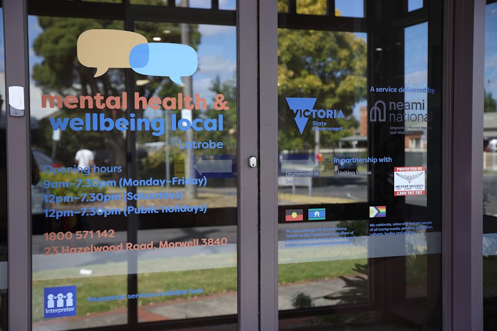 Latrobe Mental Health and Wellbeing Local | 23 Hazelwood Rd, Morwell VIC 3840, Australia | Phone: 1800 571 142