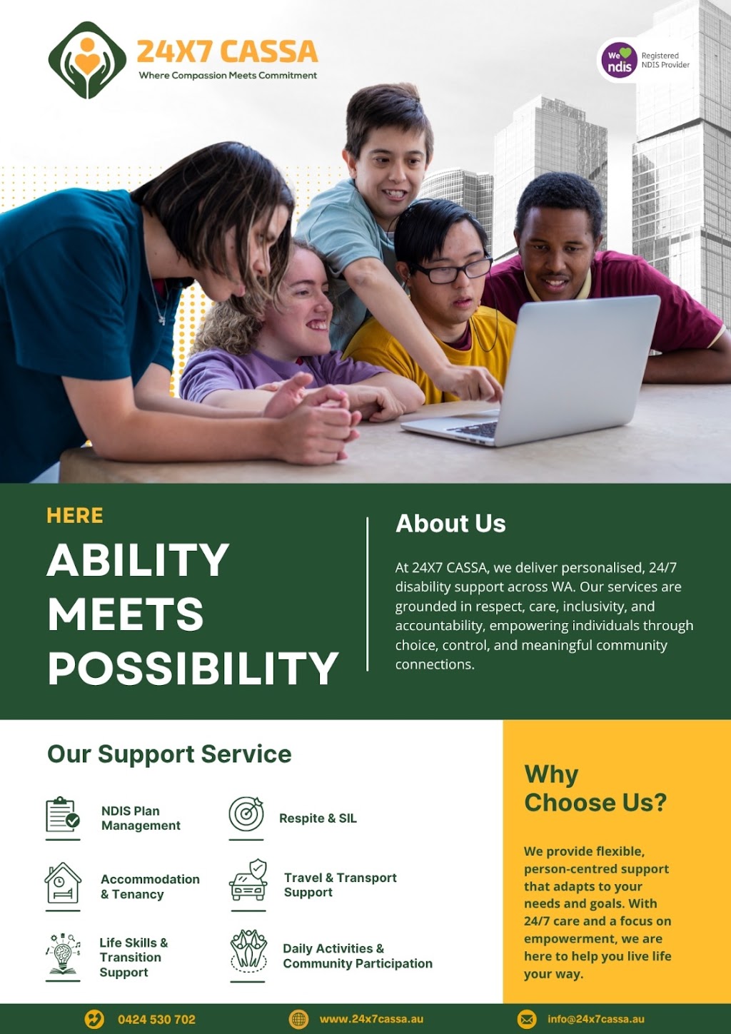 24X7 CASSA | 38 Tumbarri Way, Hannans WA 6430, Australia | Phone: 0424 530 702