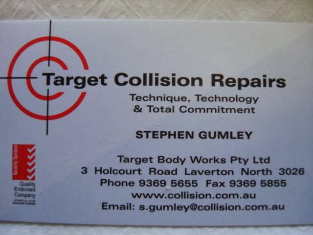 Target Collision Repairs | car repair | 3 Holcourt Rd, Laverton North VIC 3026, Australia | 0393695655 OR +61 3 9369 5655