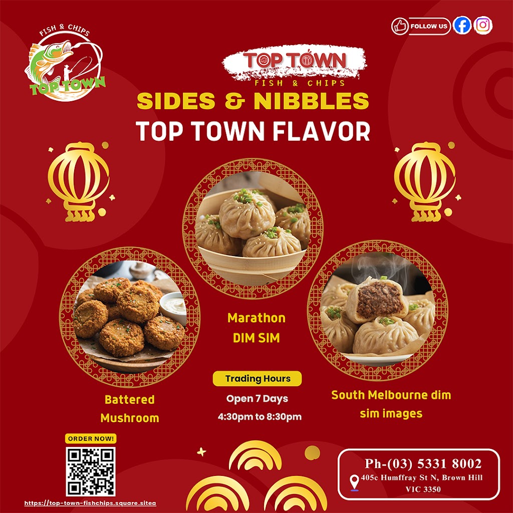 Top Town Fish & Chips | 405C Humffray St N, Brown Hill VIC 3350, Australia | Phone: (03) 5331 8002