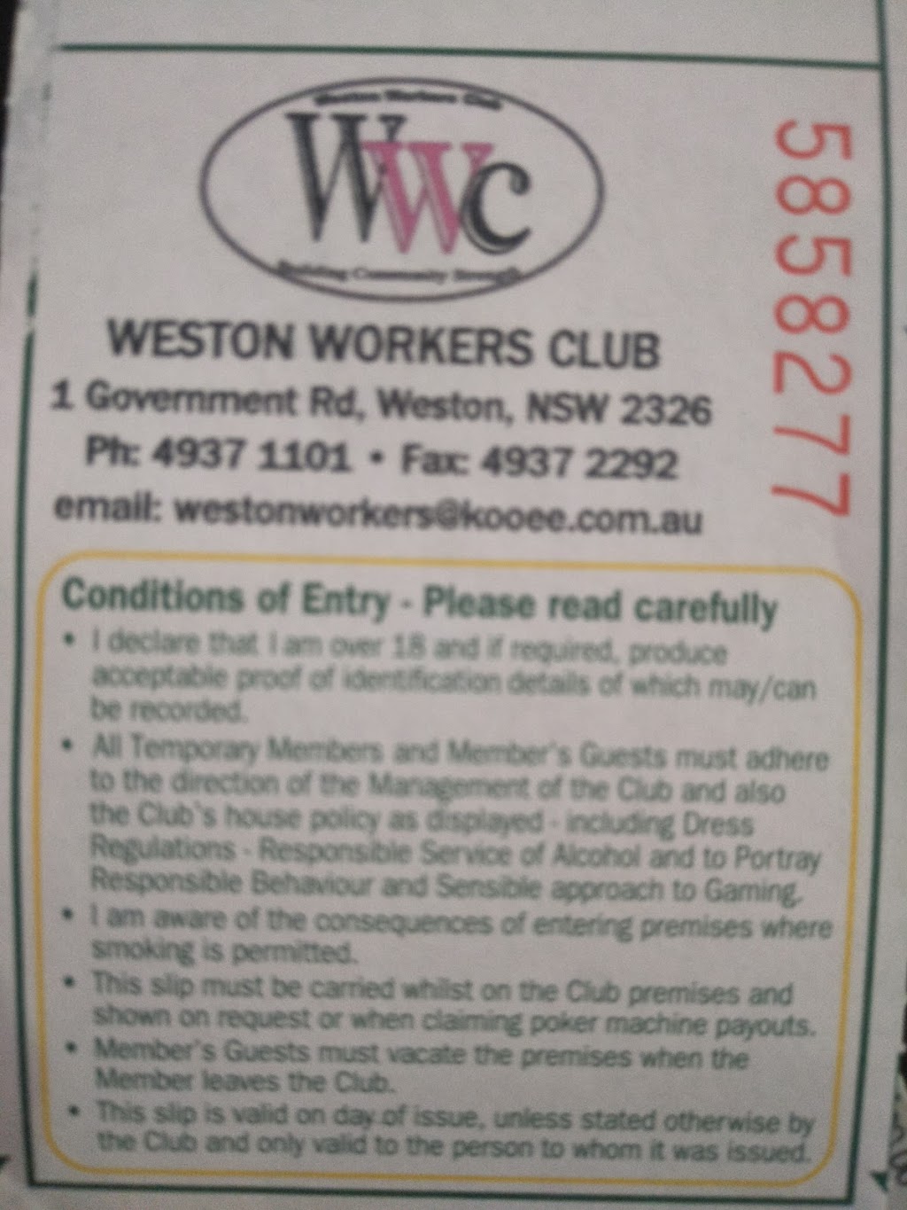 Weston Workers Club Chinese Restaurant | restaurant | 1 Government Rd, Weston NSW 2326, Australia | 0249375533 OR +61 2 4937 5533