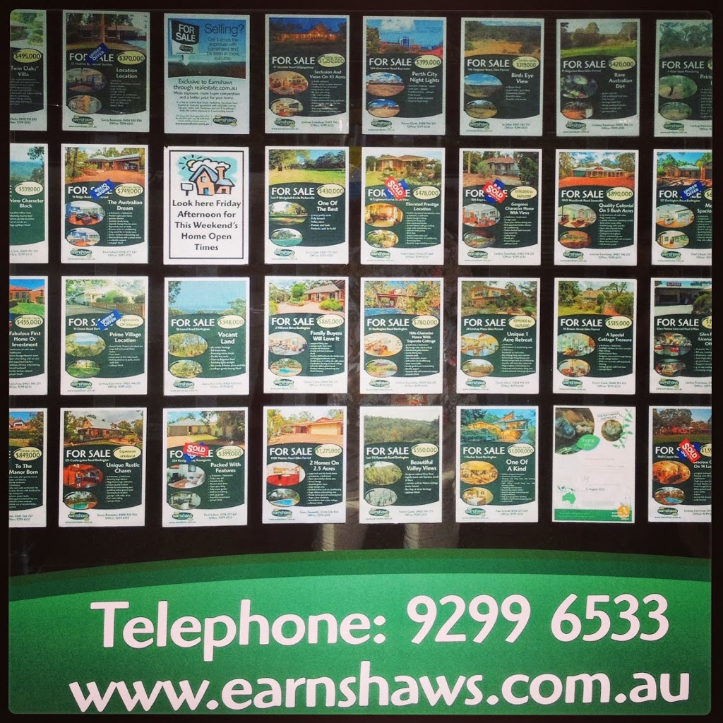 Earnshaws Real Estate | real estate agency | 3/1 Owen Rd, Darlington WA 6070, Australia | 0892996533 OR +61 8 9299 6533