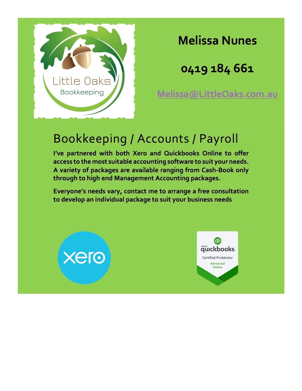 Little Oaks Bookkeeping | accounting | 3 Clepham St, New Lambton Heights NSW 2305, Australia | 0419184661 OR +61 419 184 661