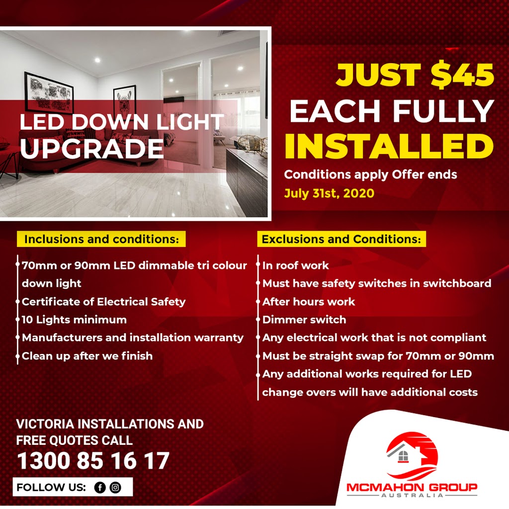 McMahon Group Australia | electrician | 3 Rodney Ave, Coburg North VIC 3058, Australia | 1300851617 OR +61 1300 851 617