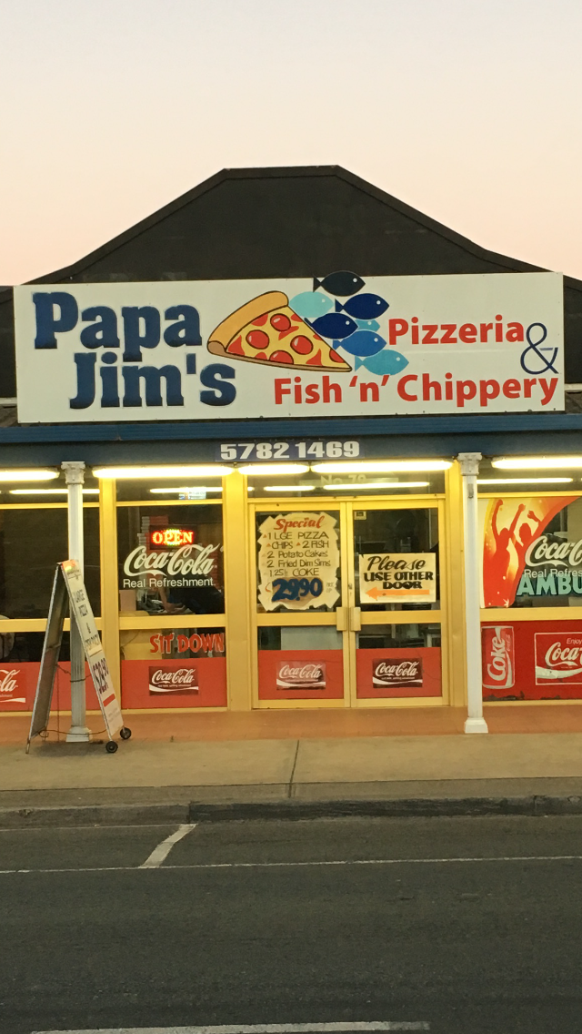 Papa Jims Pizzeria & Fish & Chipery | meal takeaway | 72 Sydney St, Kilmore VIC 3764, Australia | 0357821469 OR +61 3 5782 1469
