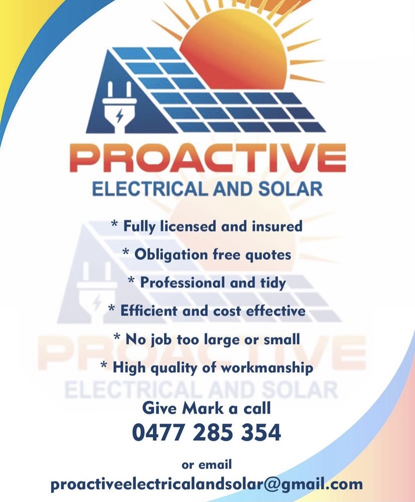 Proactive Electrical and Solar | 11/195 Lundberg Dr, South Murwillumbah NSW 2484, Australia | Phone: 0477 285 354