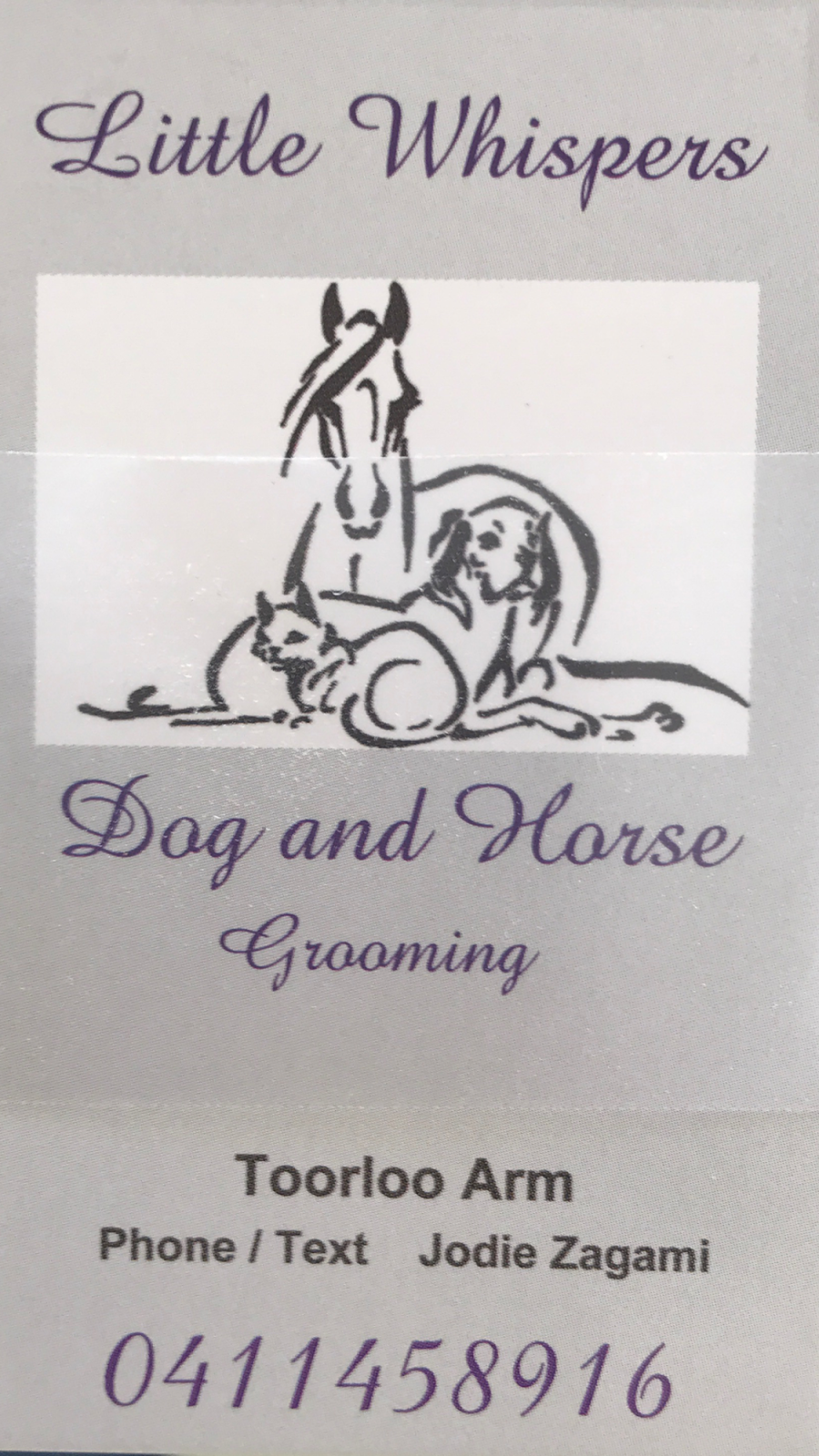 little whispers dog & horse grooming |  | 15 Mill Point Rd, Toorloo Arm VIC 3909, Australia | 0411458916 OR +61 411 458 916