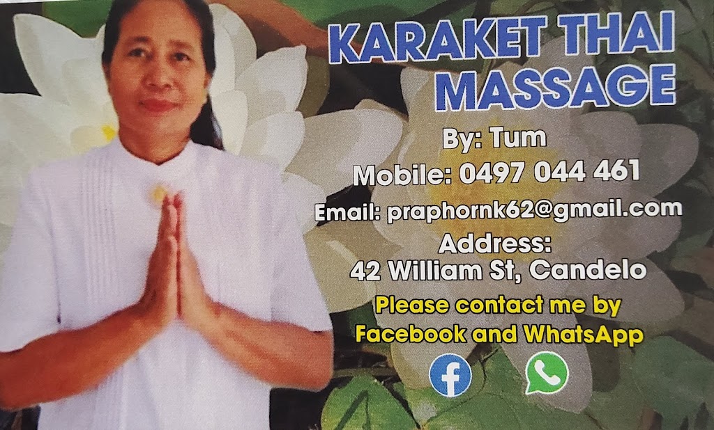 Karaket Thai Massage |  | 42 Williams St, Candelo NSW 2550, Australia | 0497044461 OR +61 497 044 461