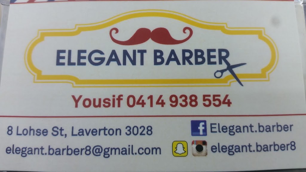 Elegant.barber shop | hair care | 8 Lohse St, Laverton VIC 3028, Australia | 0414938554 OR +61 414 938 554