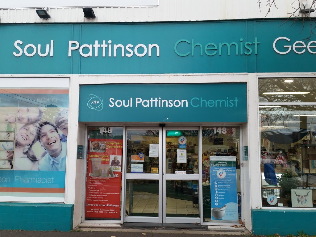 Soul Pattinson Chemist Geelong | pharmacy | 148 Myers St, Geelong VIC 3220, Australia | 0352293539 OR +61 3 5229 3539