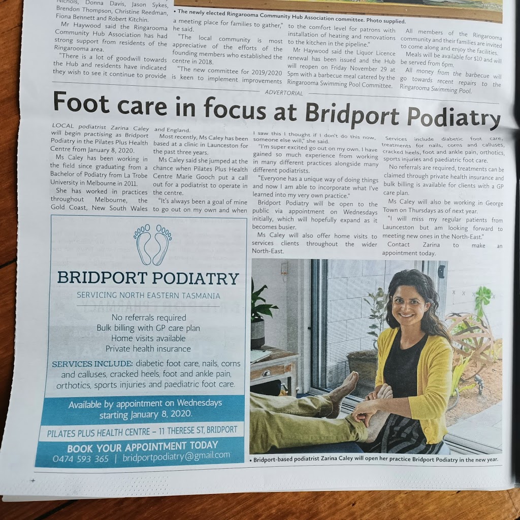 Bridport Podiatry | doctor | 11 Therese St, Bridport TAS 7262, Australia | 0474593365 OR +61 474 593 365