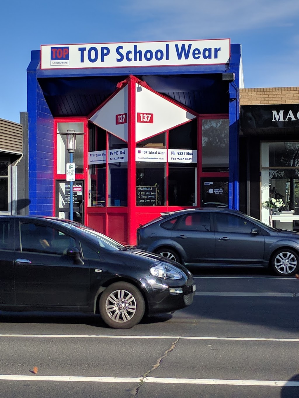 Top School Wear | 137 Military Rd, Avondale Heights VIC 3034, Australia | Phone: (03) 9331 1066