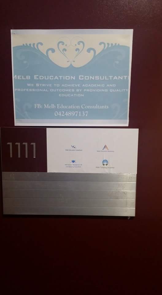 Melb Education Consultants Pty. Ltd. | school | 11/125 Swanston St, Melbourne VIC 3000, Australia | 0424897137 OR +61 424 897 137