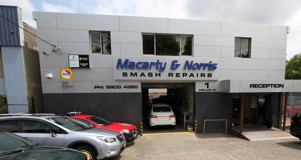Macarty & Norris Smash Repairs | car repair | 1 Mellor St, West Ryde NSW 2114, Australia | 0298094985 OR +61 2 9809 4985