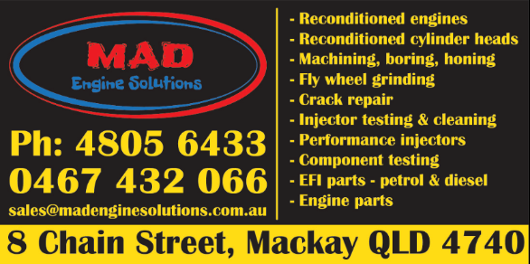 MAD Engine Solutions | car repair | 8 Chain St, Mackay QLD 4740, Australia | 0748056433 OR +61 7 4805 6433