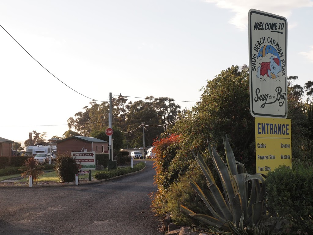 Snug Beach Cabin & Caravan Park | 35 Beach Rd, Snug TAS 7054, Australia | Phone: (03) 6267 9138