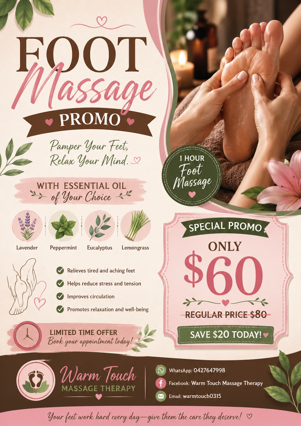 Warm touch massage therapy | 3 Hannay St, Moranbah QLD 4744, Australia | Phone: 0427 647 998