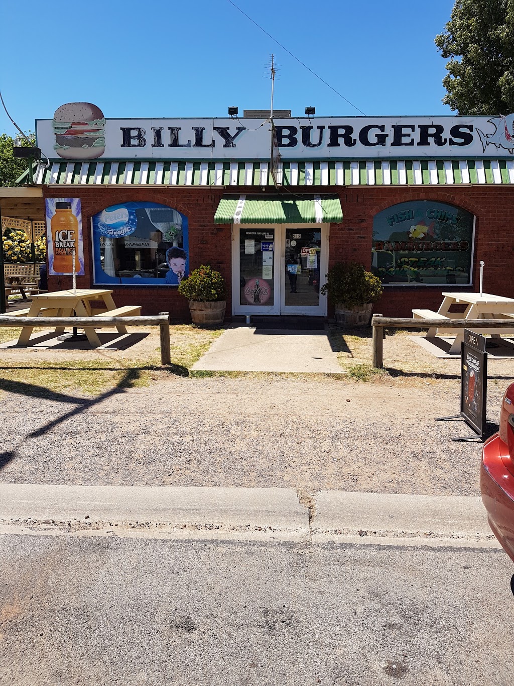 Billy Burgers | meal takeaway | 212 High St, Nagambie VIC 3608, Australia | 0357942775 OR +61 3 5794 2775