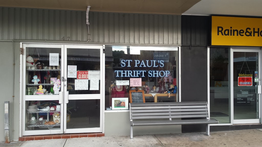 St Pauls Thrift Shop | store | 47 Mitchell St, Stockton NSW 2295, Australia | 0249201763 OR +61 2 4920 1763