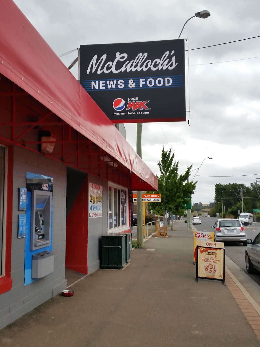 McCullochs News & Food | meal takeaway | 84 Meander Valley Rd, Westbury TAS 7303, Australia | 0363931157 OR +61 3 6393 1157