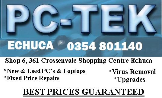 PC-TEK Echuca | electronics store | Crossenvale Shopping Complex, 6/361-365 Ogilvie Ave, Echuca VIC 3564, Australia | 0354801140 OR +61 3 5480 1140