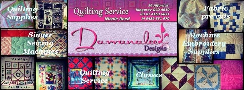 Darvanalee Designs Longarm Quilting Service & Singer sewing mach | home goods store | 96 Alford St, Kingaroy QLD 4610, Australia | 0429551970 OR +61 429 551 970