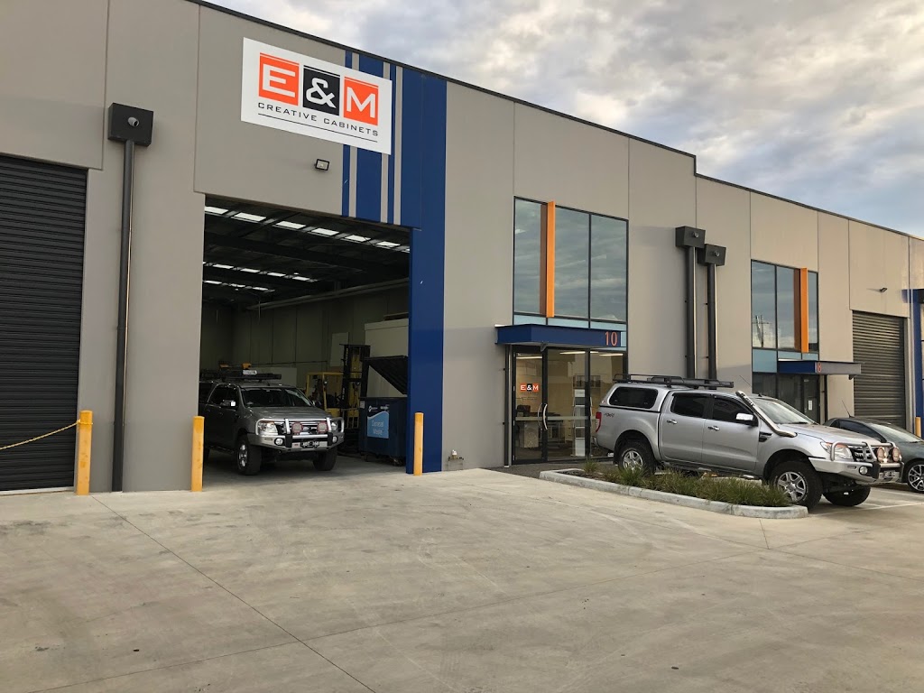 E&M Creative Cabinets | Commercial Park, Factory 10/3 Commercial Dr, Pakenham VIC 3810, Australia | Phone: 0438 270 274