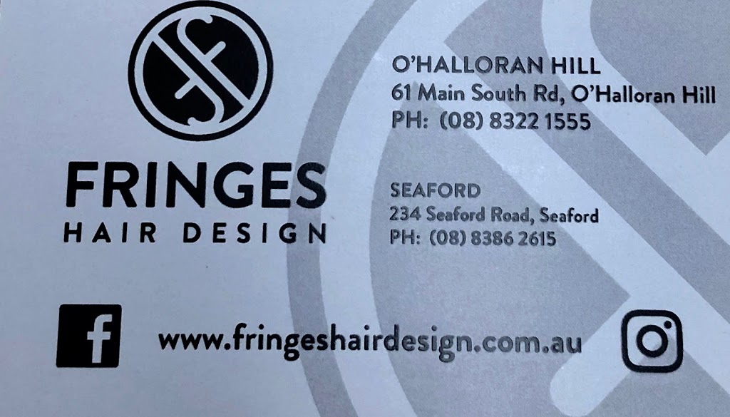 Fringes Hair Design | 61 Main S Rd, OHalloran Hill SA 5158, Australia | Phone: (08) 8322 1555