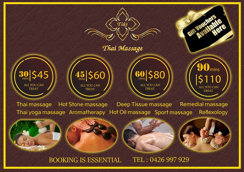 Tiks Thai Massage |  | 3/292 Military Rd, Semaphore Park SA 5019, Australia | 0426997929 OR +61 426 997 929