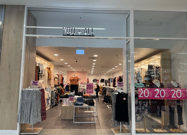 You + All | clothing store | Shop 26, The Pines Elanora, 13/31 Guineas Creek Road and, K P McGrath Dr, Elanora QLD 4221, Australia | 0730595007 OR +61 7 3059 5007