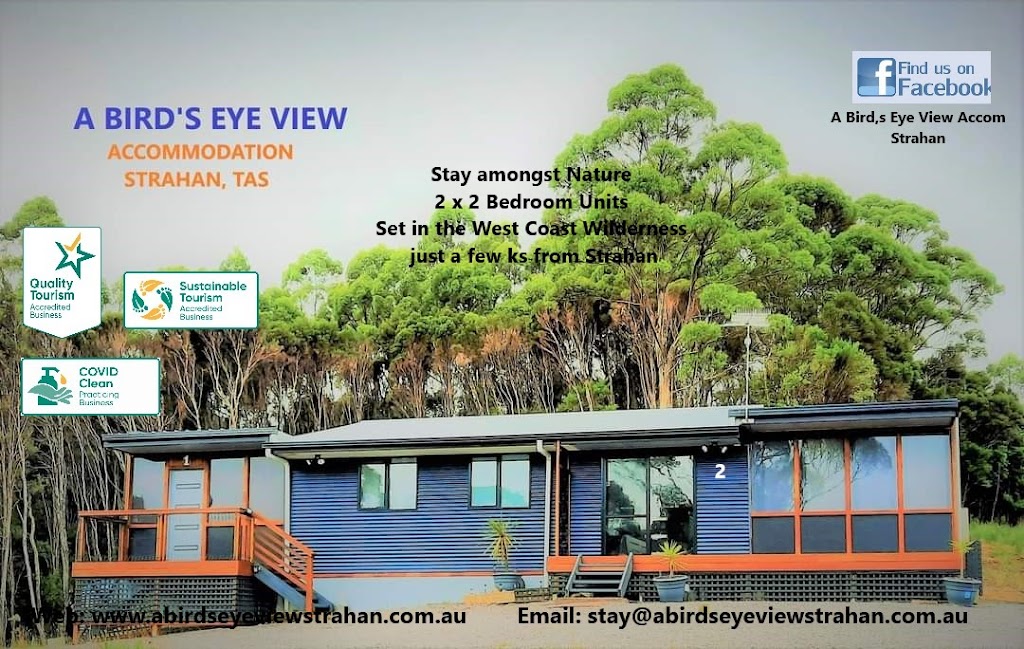 A Birds Eye View Strahan | lodging | Lyell Hwy, Strahan TAS 7468, Australia | 0458545878 OR +61 458 545 878