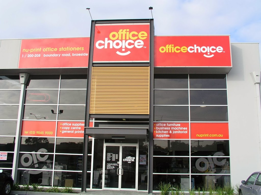 NuPrint Office Choice | furniture store | 1/200-208 Boundary Rd, Braeside VIC 3195, Australia | 0395459000 OR +61 3 9545 9000