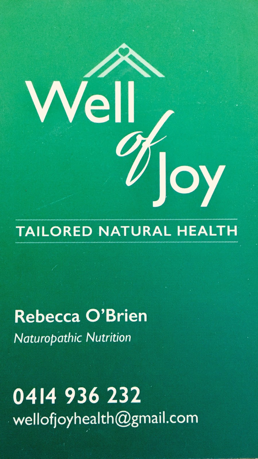 Bec OBrien- Well Of Joy | 22 Undara Ave, Buddina QLD 4575, Australia | Phone: 0414 936 232