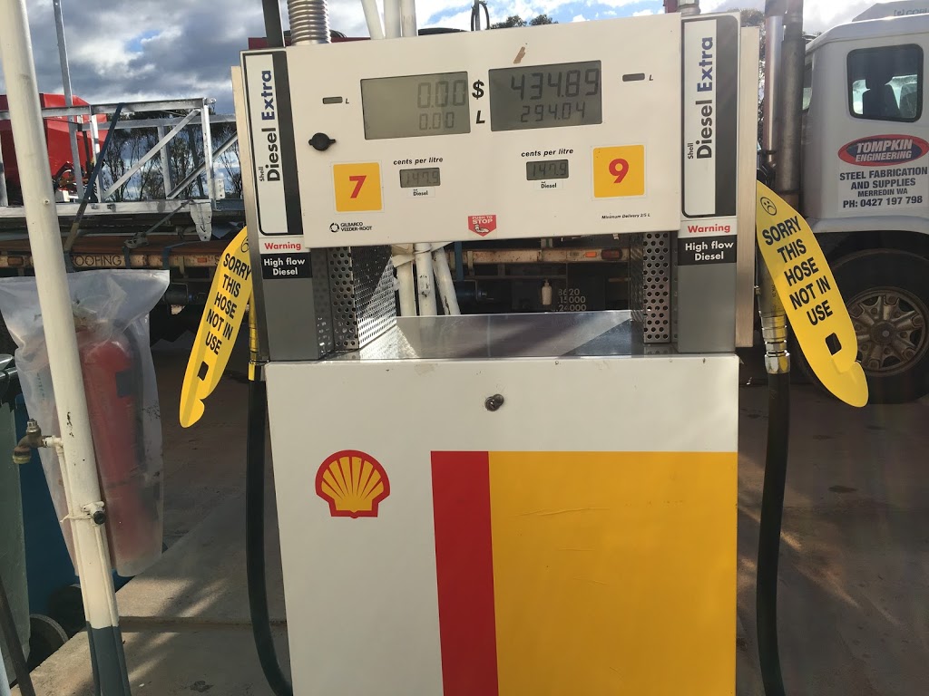 Shell | gas station | 57 Great Eastern Hwy, Meckering WA 6405, Australia | 0896251339 OR +61 8 9625 1339