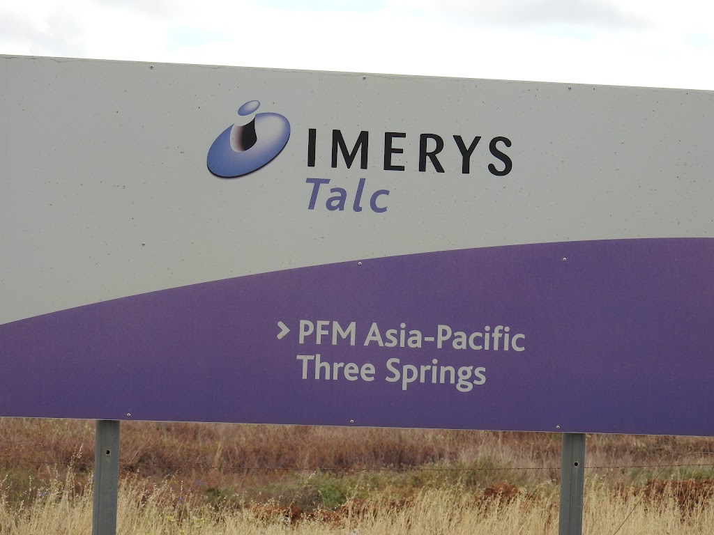 Imerys Talc Mine | 21 Glyde St, Three Springs WA 6519, Australia | Phone: (08) 9954 3020