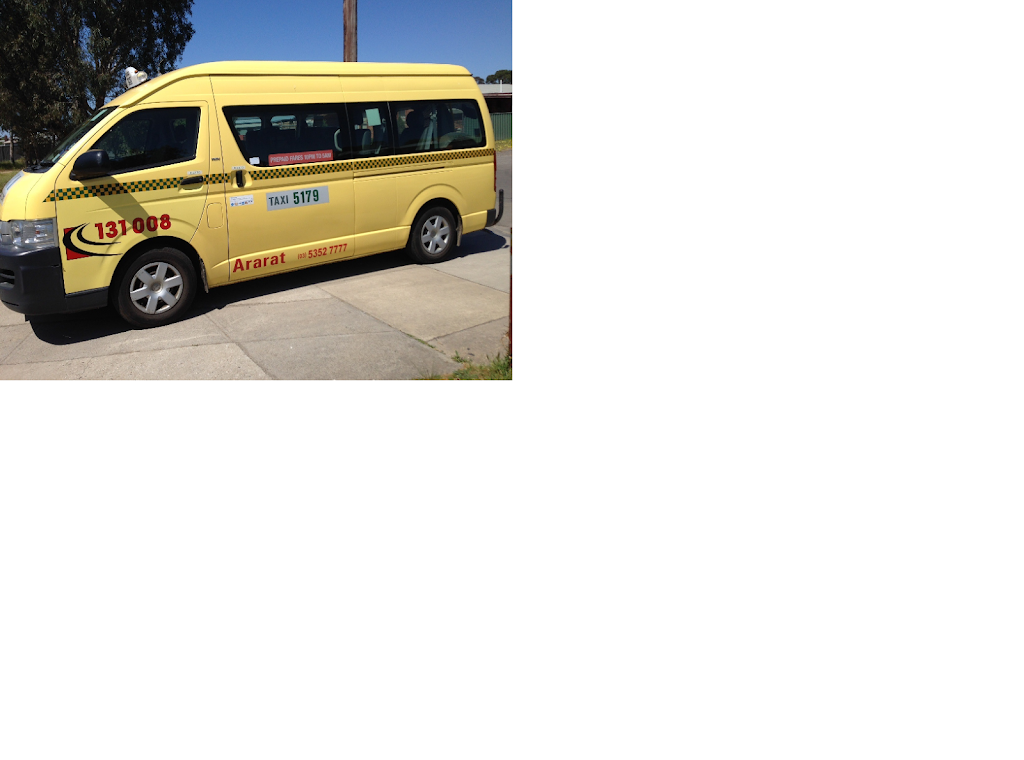 Ararat Taxi |  | 8 Birdwood Ave, Ararat VIC 3377, Australia | 0353522222 OR +61 3 5352 2222