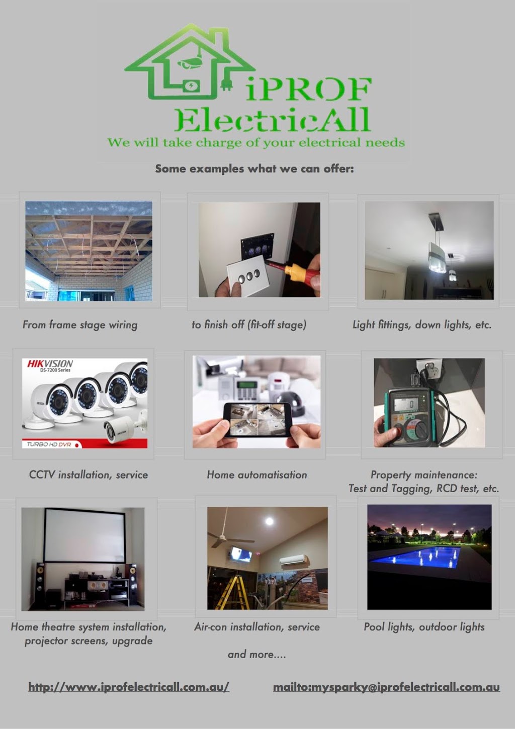 iProf ElectricAll | electrician | 30 Amsterdam Ave, Tarneit VIC 3029, Australia | 0431792419 OR +61 431 792 419