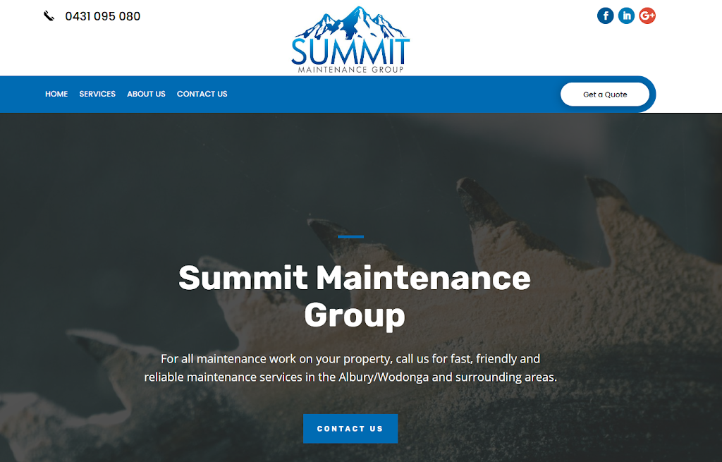 Summit Maintenance Group | 49c Charles St, Wodonga VIC 3690, Australia | Phone: 0431 095 080